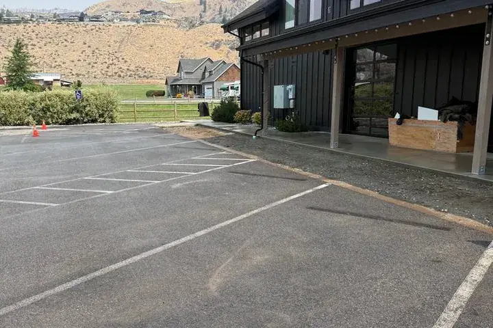 Finished excavation and site work by Backcountry Excavation in the Chelan valley