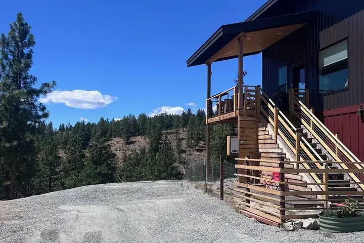 Finished excavation and site work by Backcountry Excavation in the Chelan valley